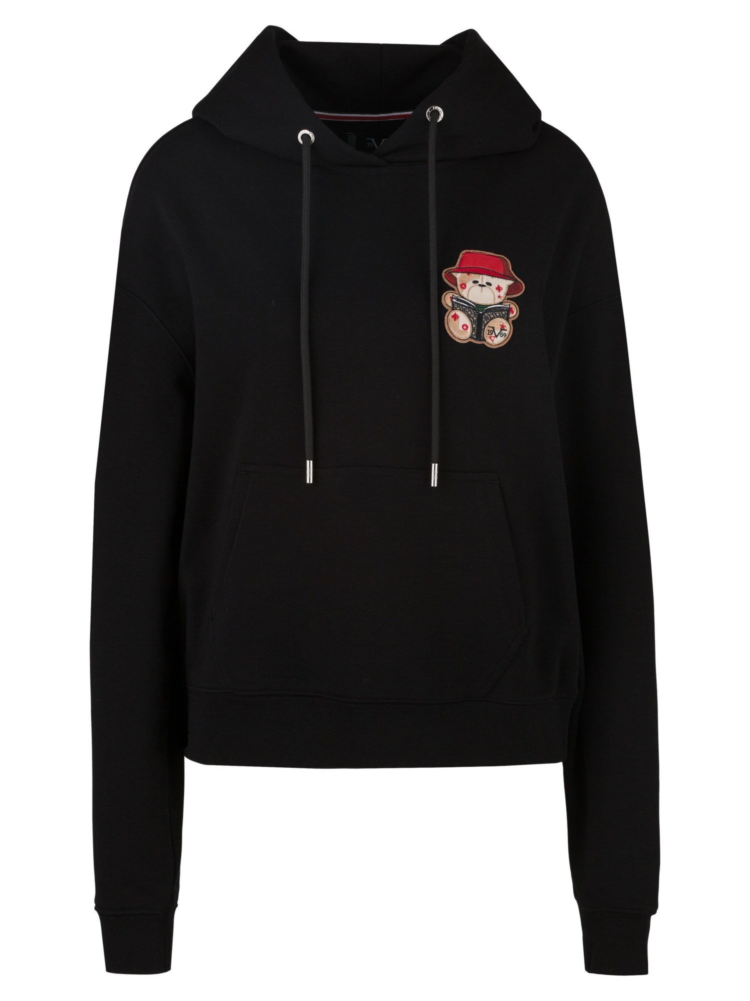 Felpa 'Kara Bucket' di 19V69 ITALIA in nero: frontale