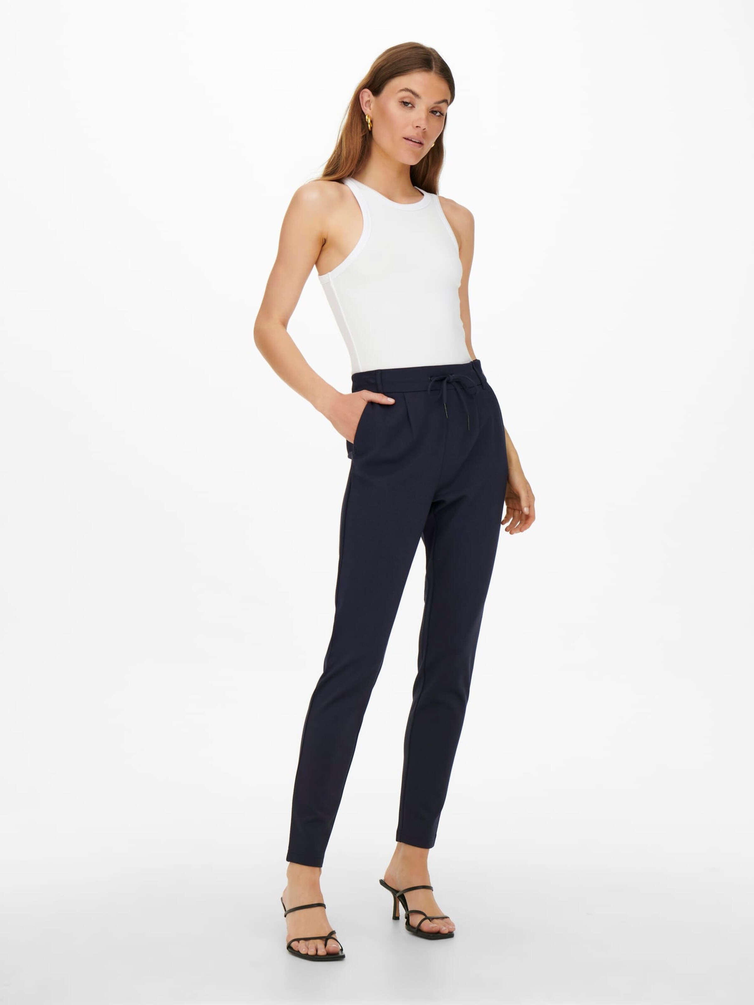 ONLY Baggy Broek 'Poptrash' in Blauw