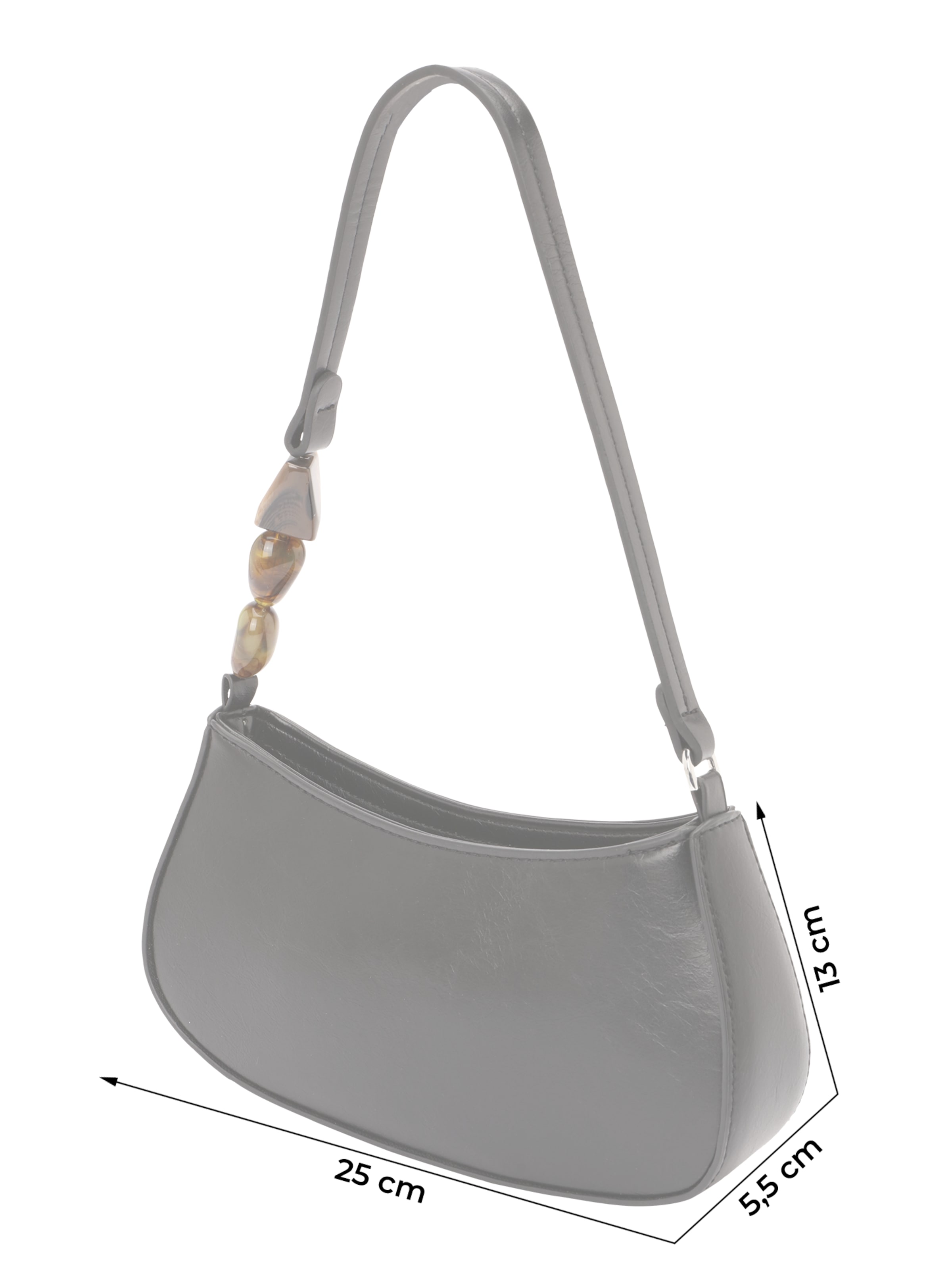 TOPSHOP - Bolso de hombro 'Sadiel' en negro