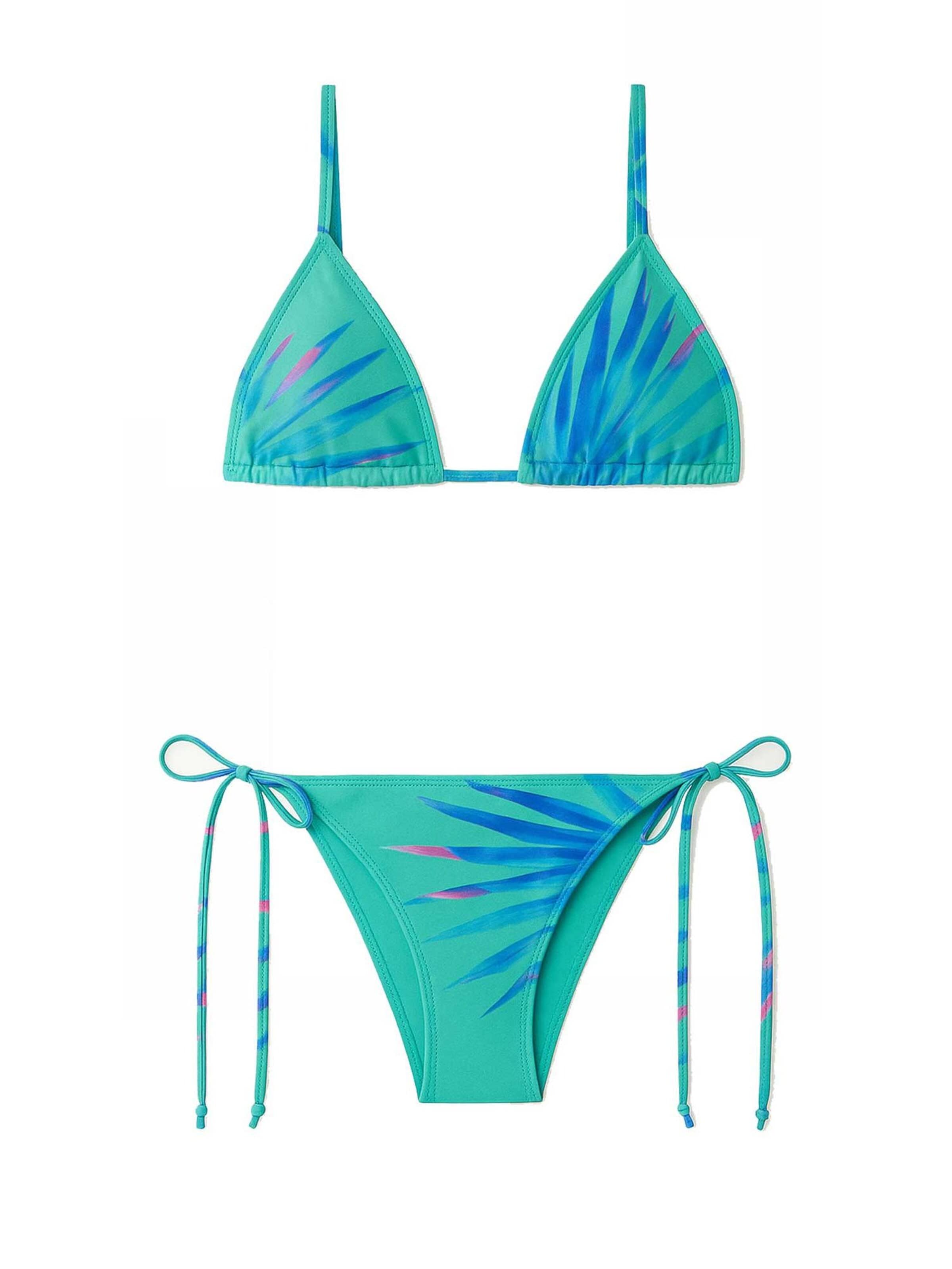 Kalaia Triangle Bikini in Blue: front