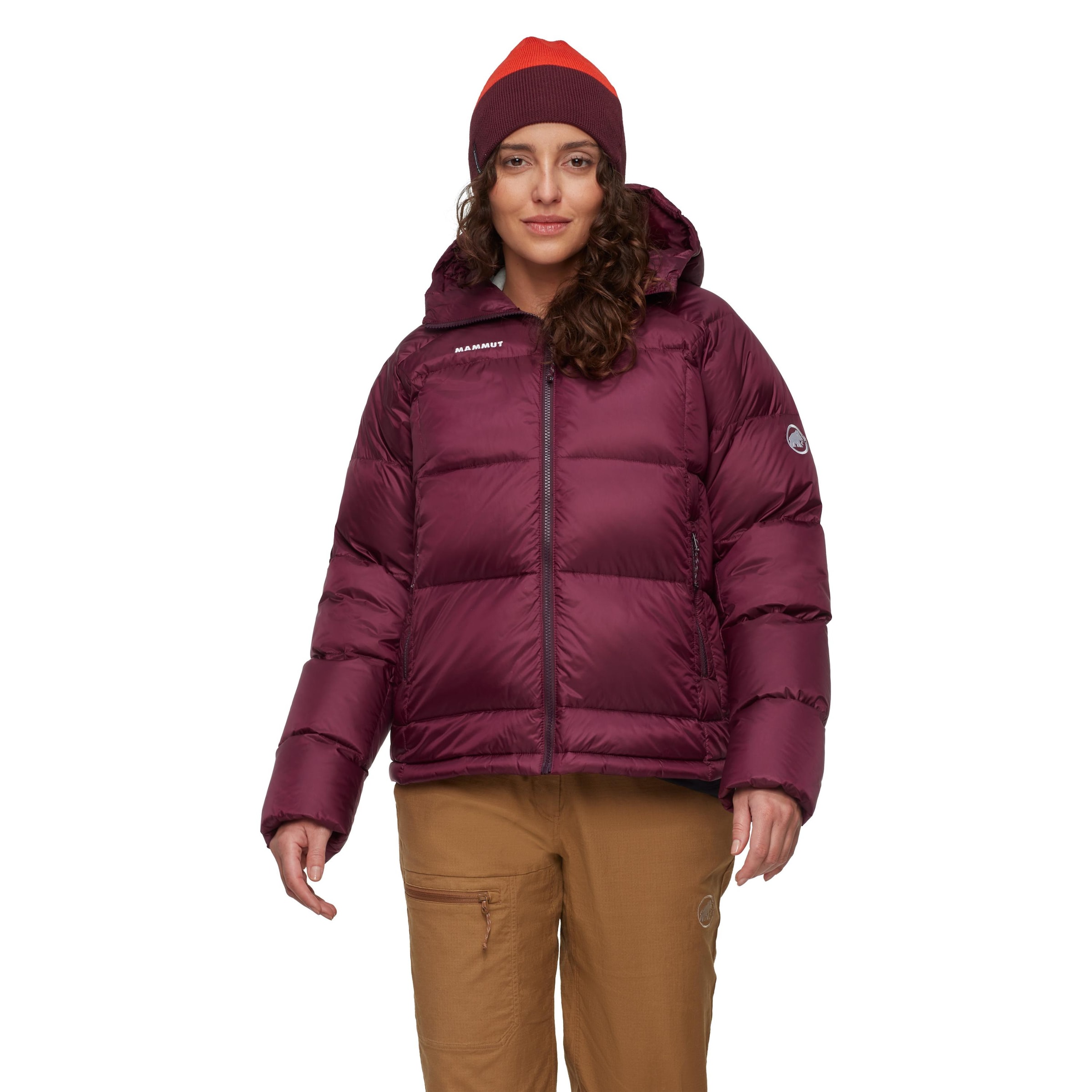 MAMMUT Outdoor Jacket 'Glacier Glow' in Red: front