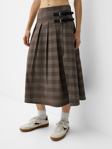 Jupe Bershka en marron