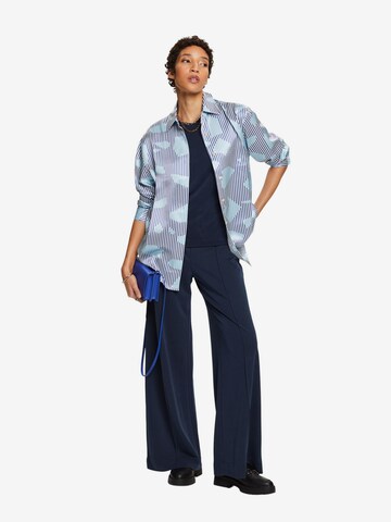 ESPRIT Oversized shirt in Blauw