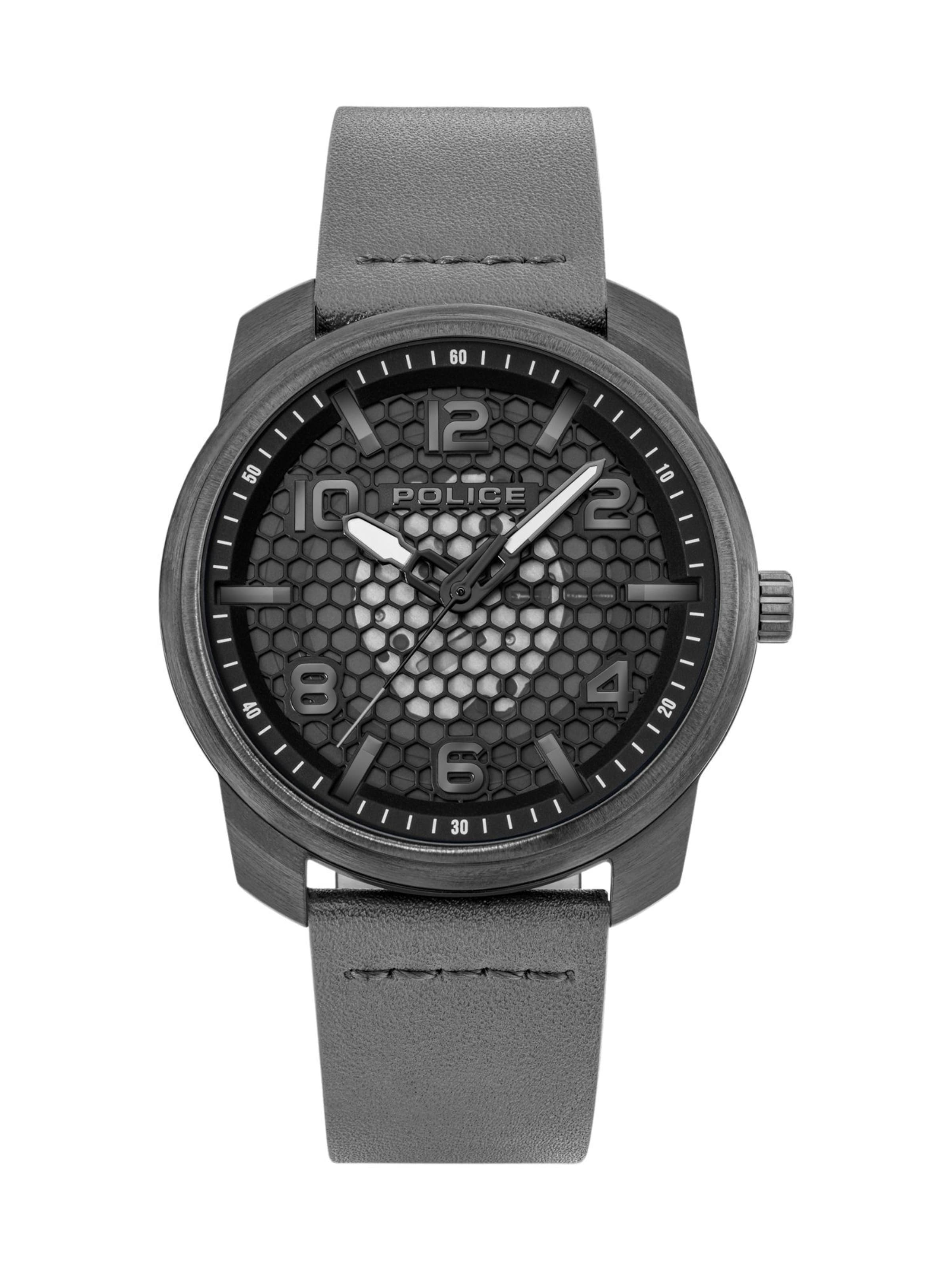 POLICE Analoguhr 'Protector'' in Grau: Vorderseite