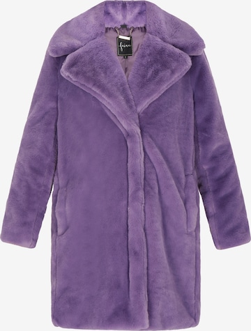 Manteau d’hiver faina en violet : devant