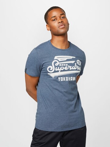 Superdry T-Shirt in Blau: predná strana