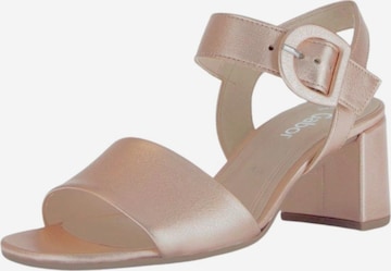 GABOR Sandalen met riem in Goud: voorkant