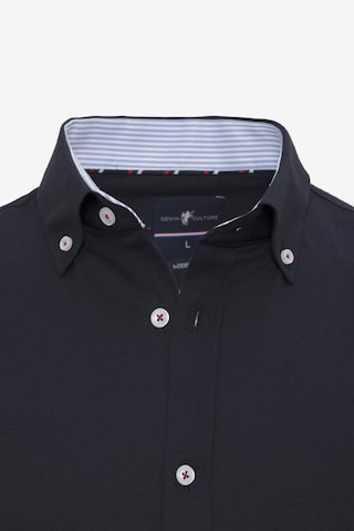 DENIM CULTURE Regular fit Button Up Shirt 'ERLING' in Blue