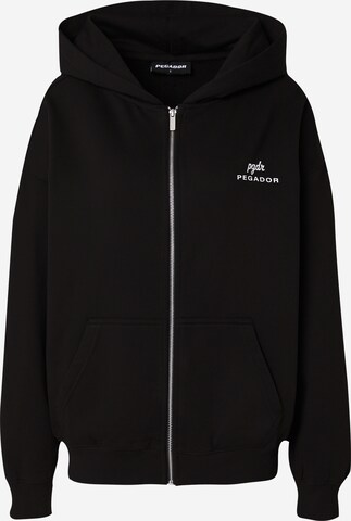 Pegador Zip-Up Hoodie 'YUNTA' in Black: front