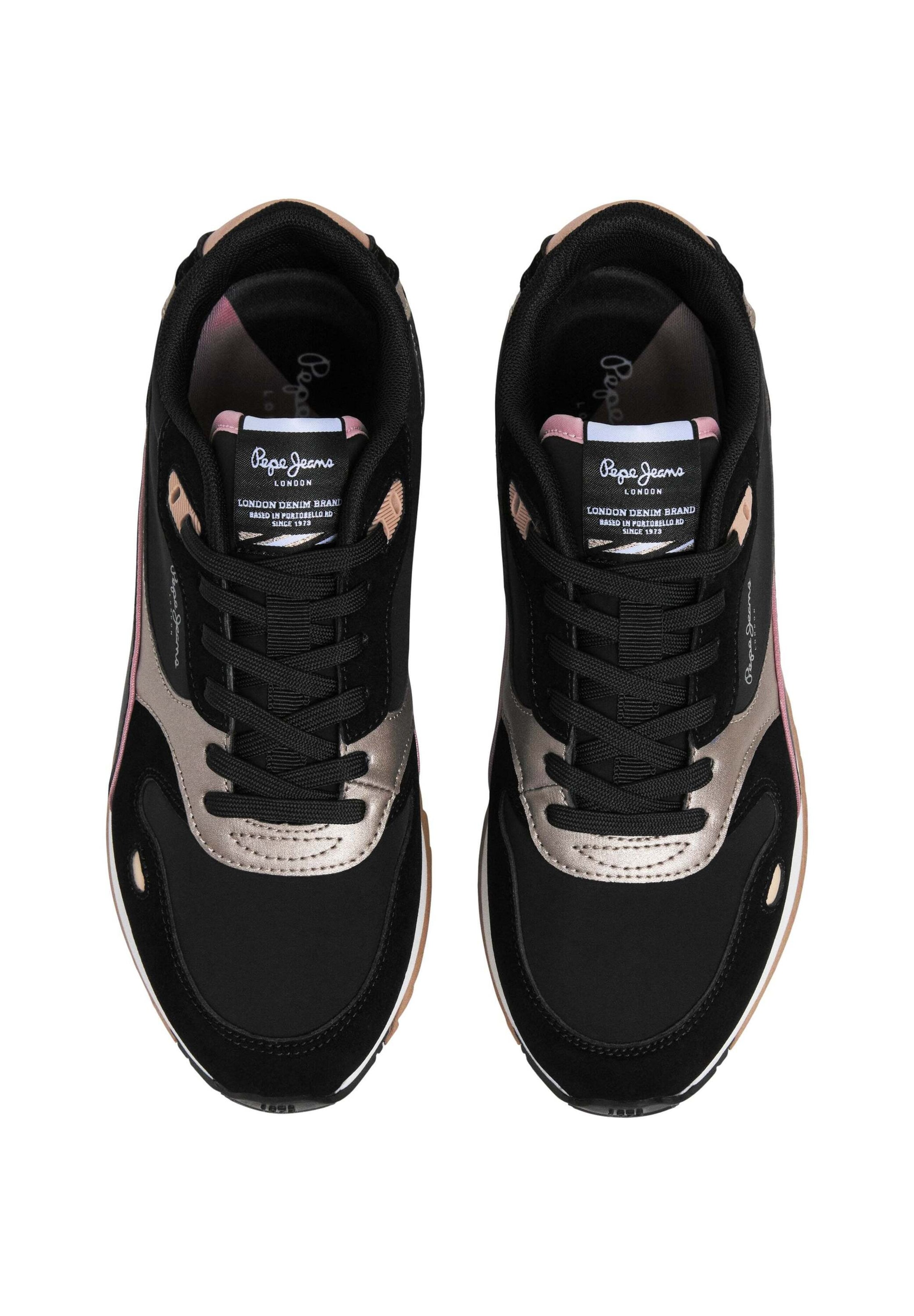Baskets basses 'Bexley Essence' Pepe Jeans en noir