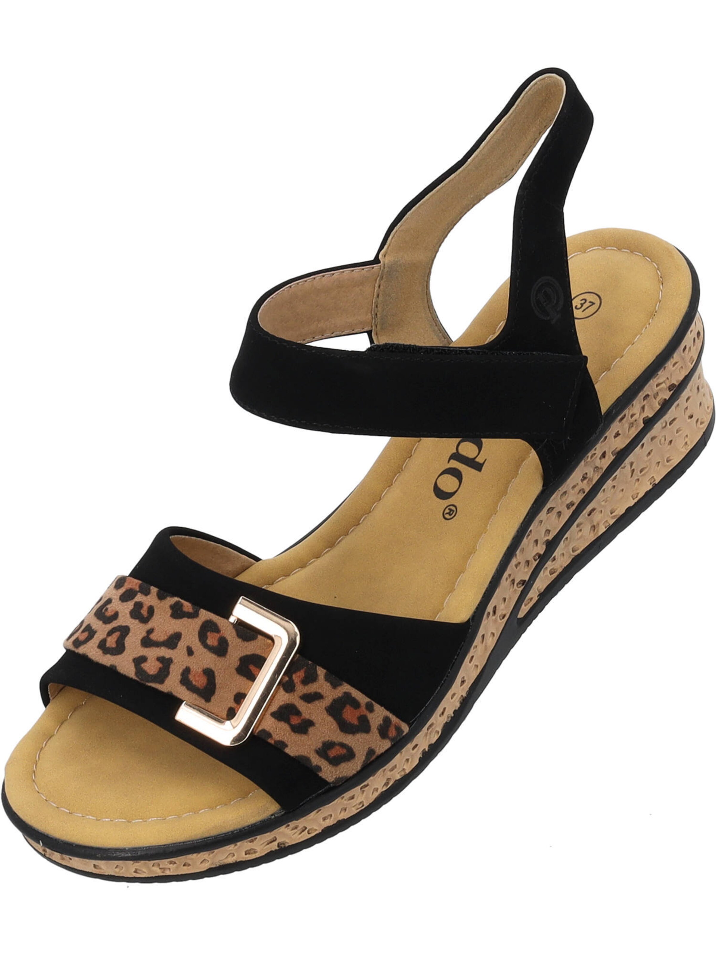 Palado Strap sandal 'Bemere' in Black: front