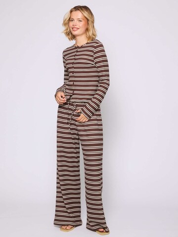 Wide leg Pantaloni di South Beach in marrone