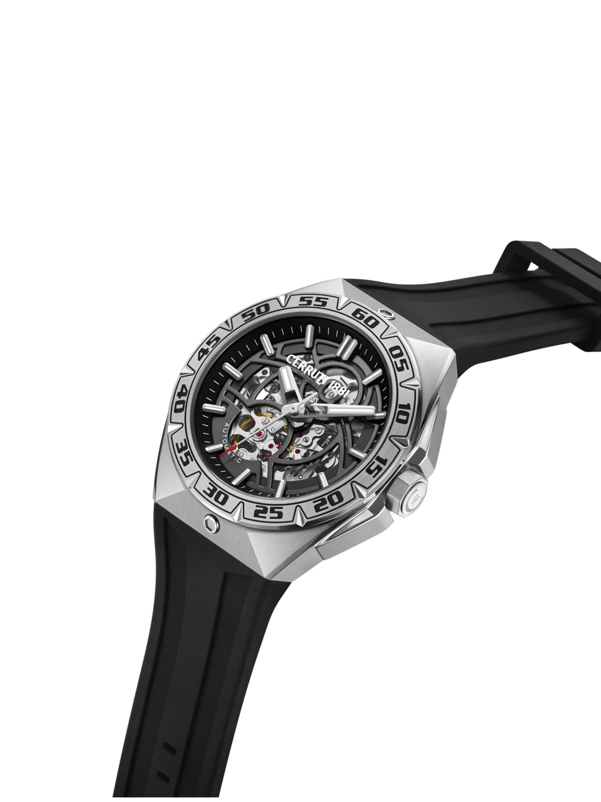 CERRUTI 1881 Analog watch 'Automatic watch Arrezo' in Black