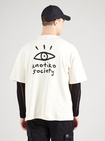 T-Shirt 'URBAN EYE' Kaotiko en blanc