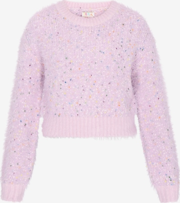 IZIA Sweater in Purple: front