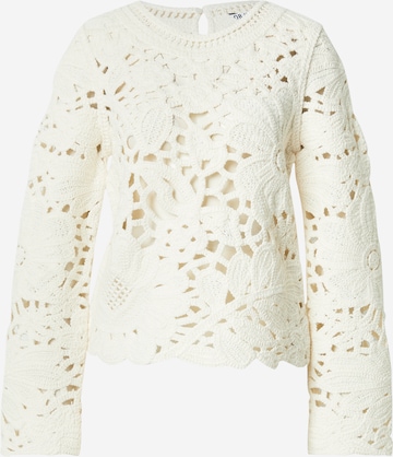 balta OBJECT Megztinis 'OBJDEYSI': priekis