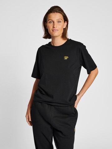 T-Shirt fonctionnel Hummel en noir : devant