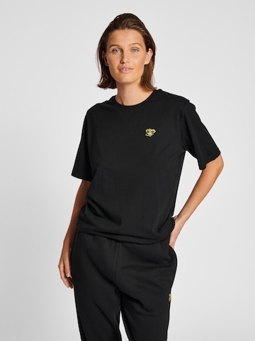 T-Shirt fonctionnel Hummel en noir : devant