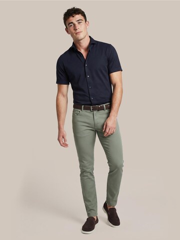 Suitable Slim fit Button Up Shirt in Blue
