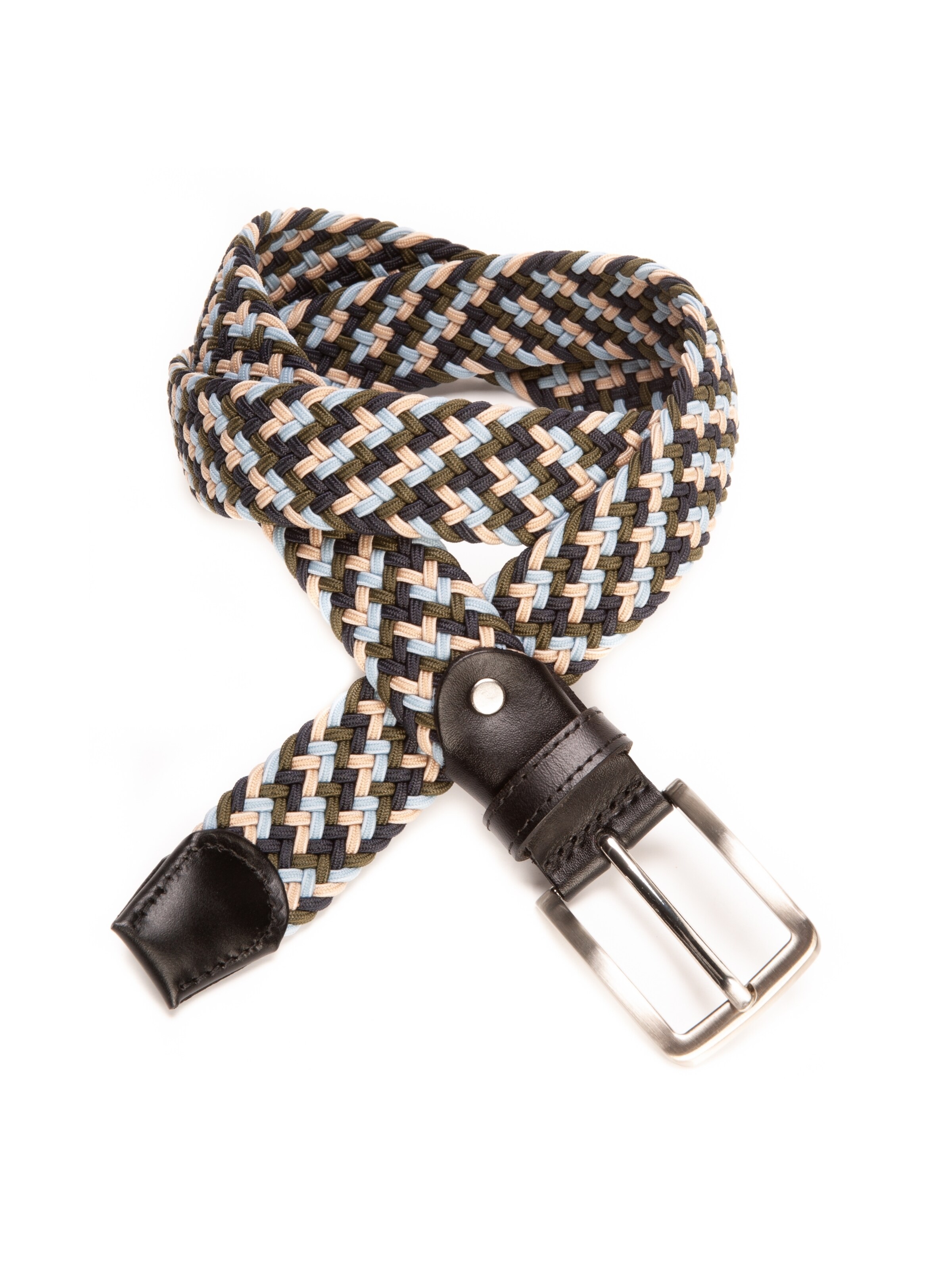 BA98 Flechtgürtel 'Cologne' in Mischfarben