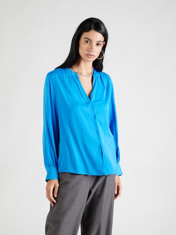 COMMA - Blusa en azul: frente