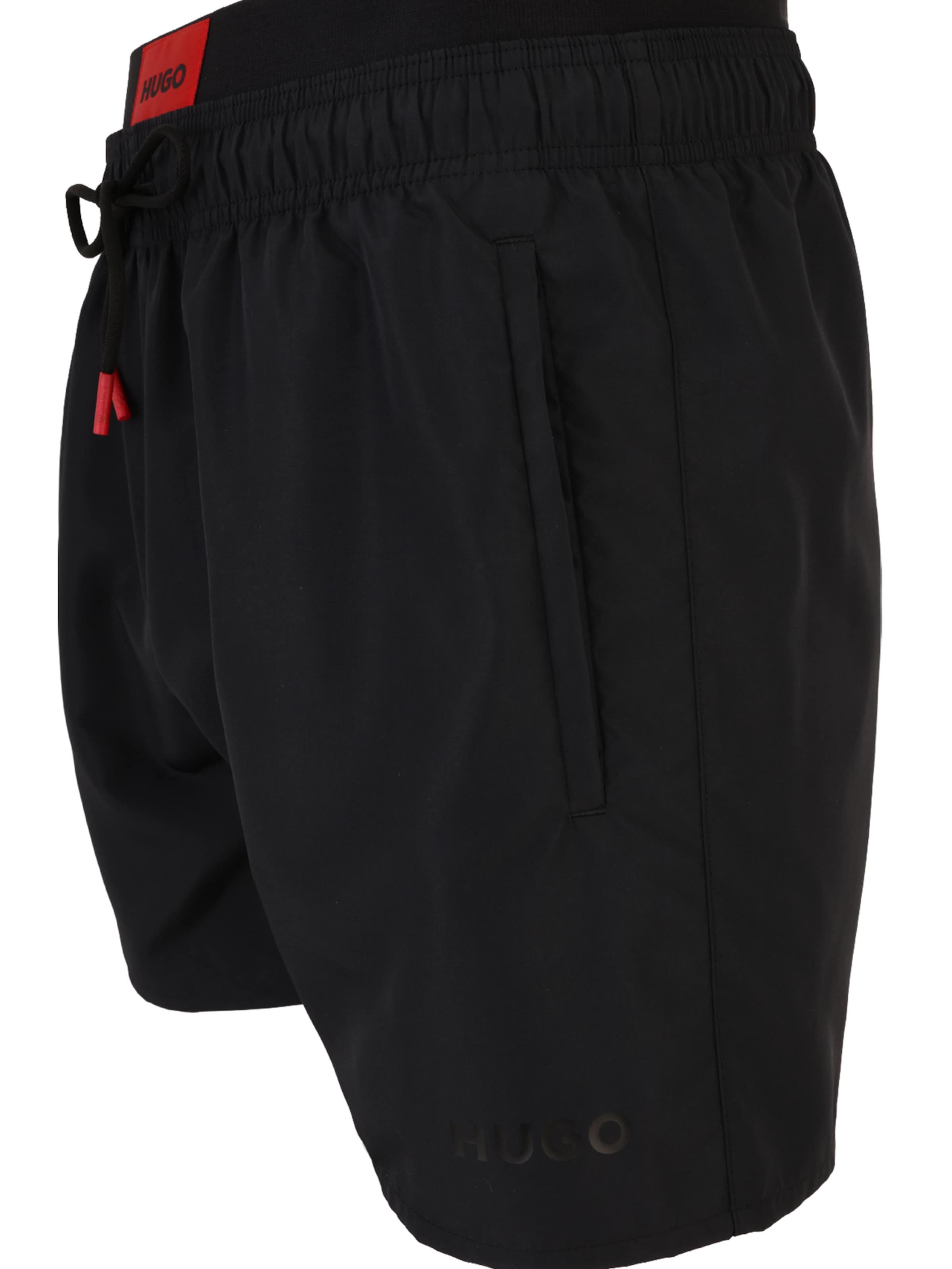 Shorts de bain 'GALAXY' HUGO en noir