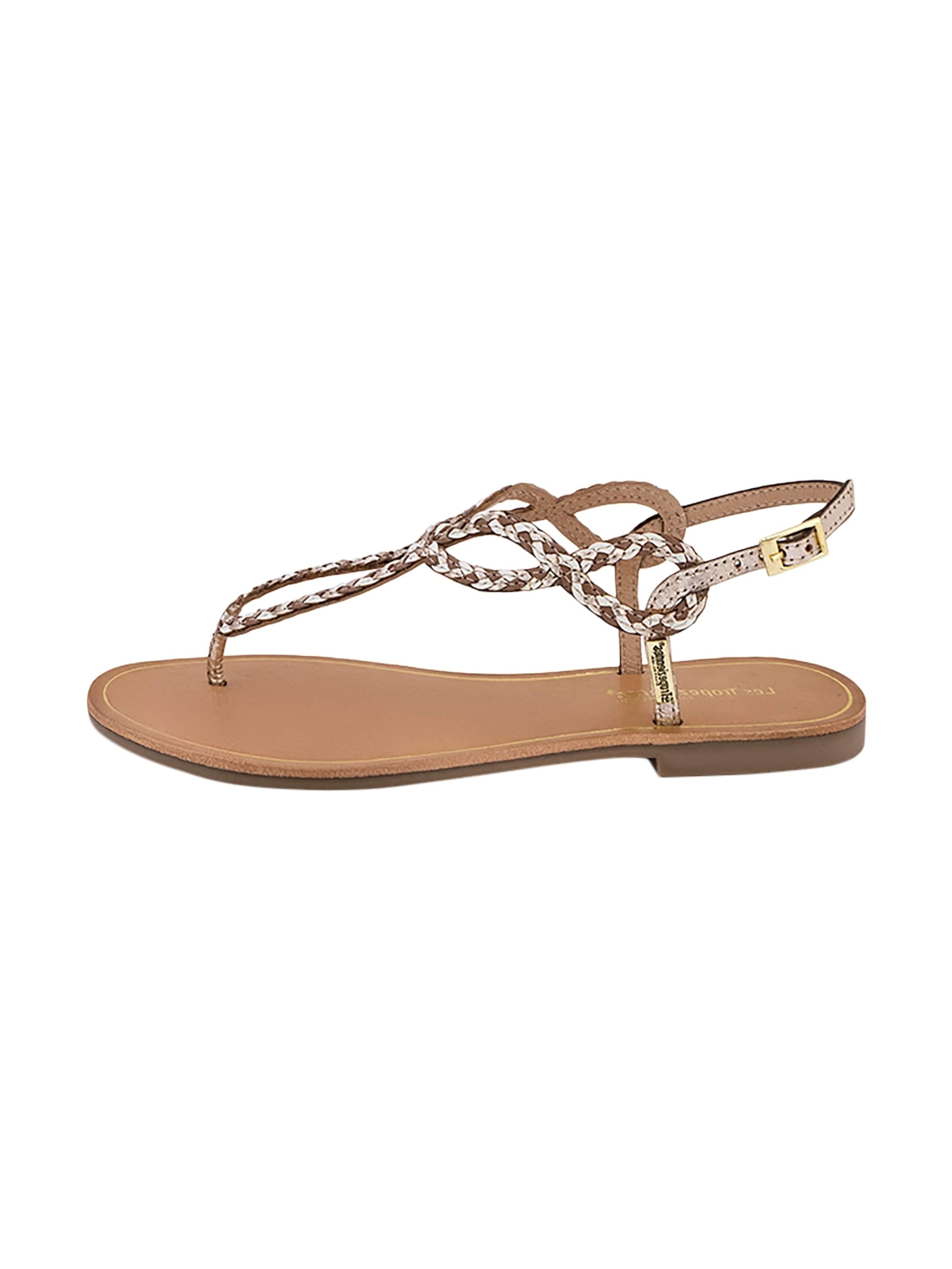 Les Tropéziennes Sandal 'Ledersandalen Les Homela' in Brown: front