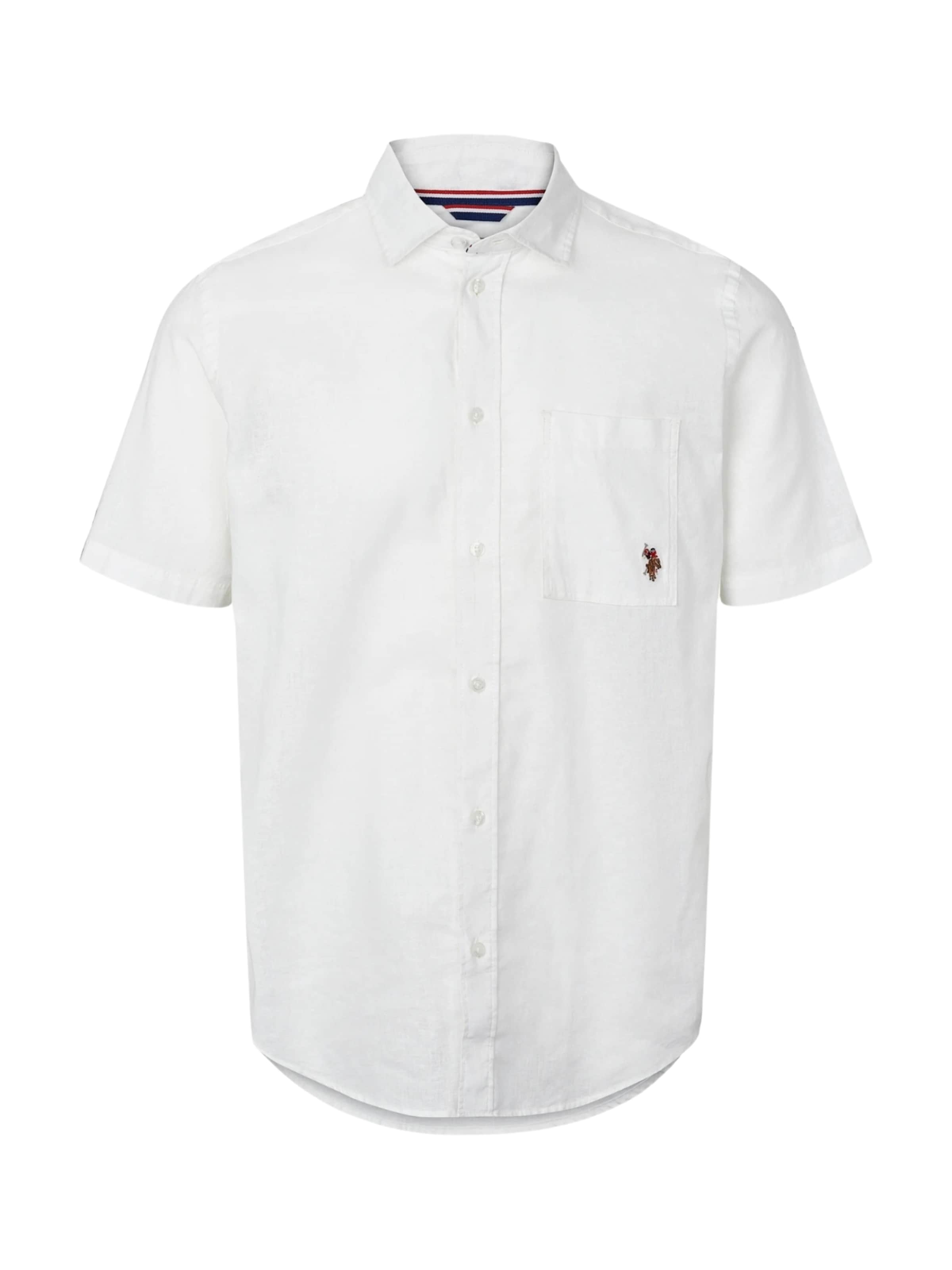 U.S. POLO ASSN. Paita 'Flori' värissä valkoinen: etupuoli