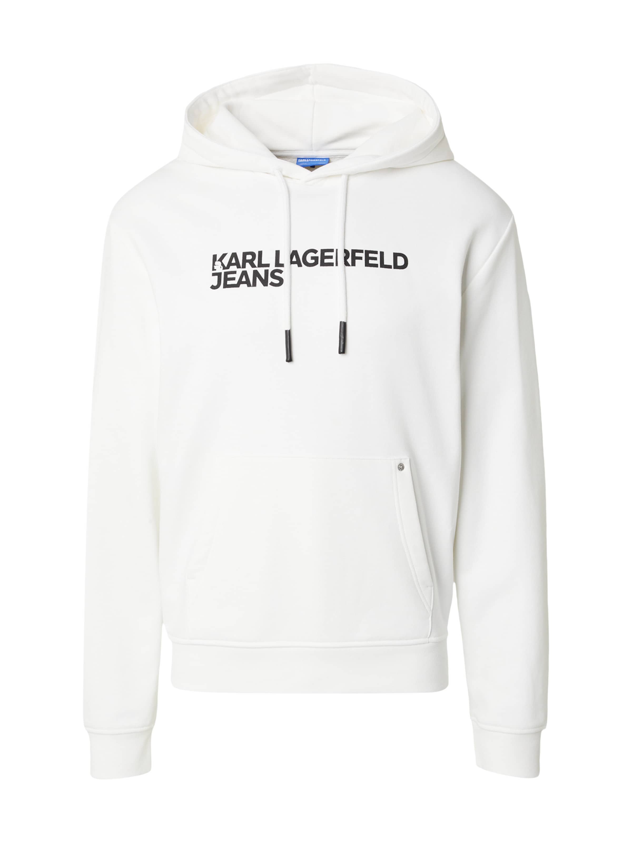 KARL LAGERFELD JEANS Sweatshirt i hvid: forside