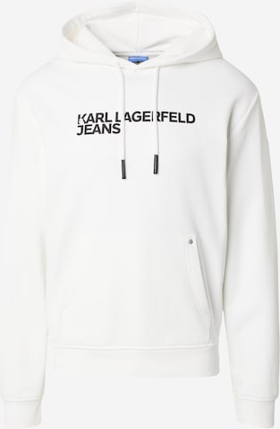 KARL LAGERFELD JEANS Суичър в бяло: отпред