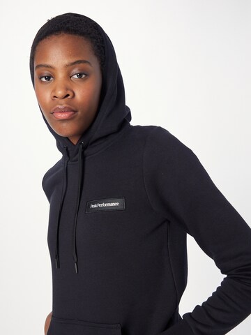 PEAK PERFORMANCE Sportief sweatshirt in Zwart