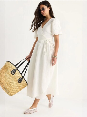 Bianco Lucci Jurk in Beige