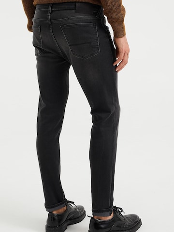 WE Fashion Slimfit Jeans i svart