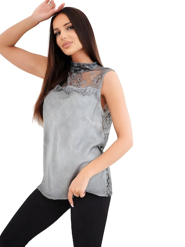Lumera Blouse 'Celia' in Grey: front