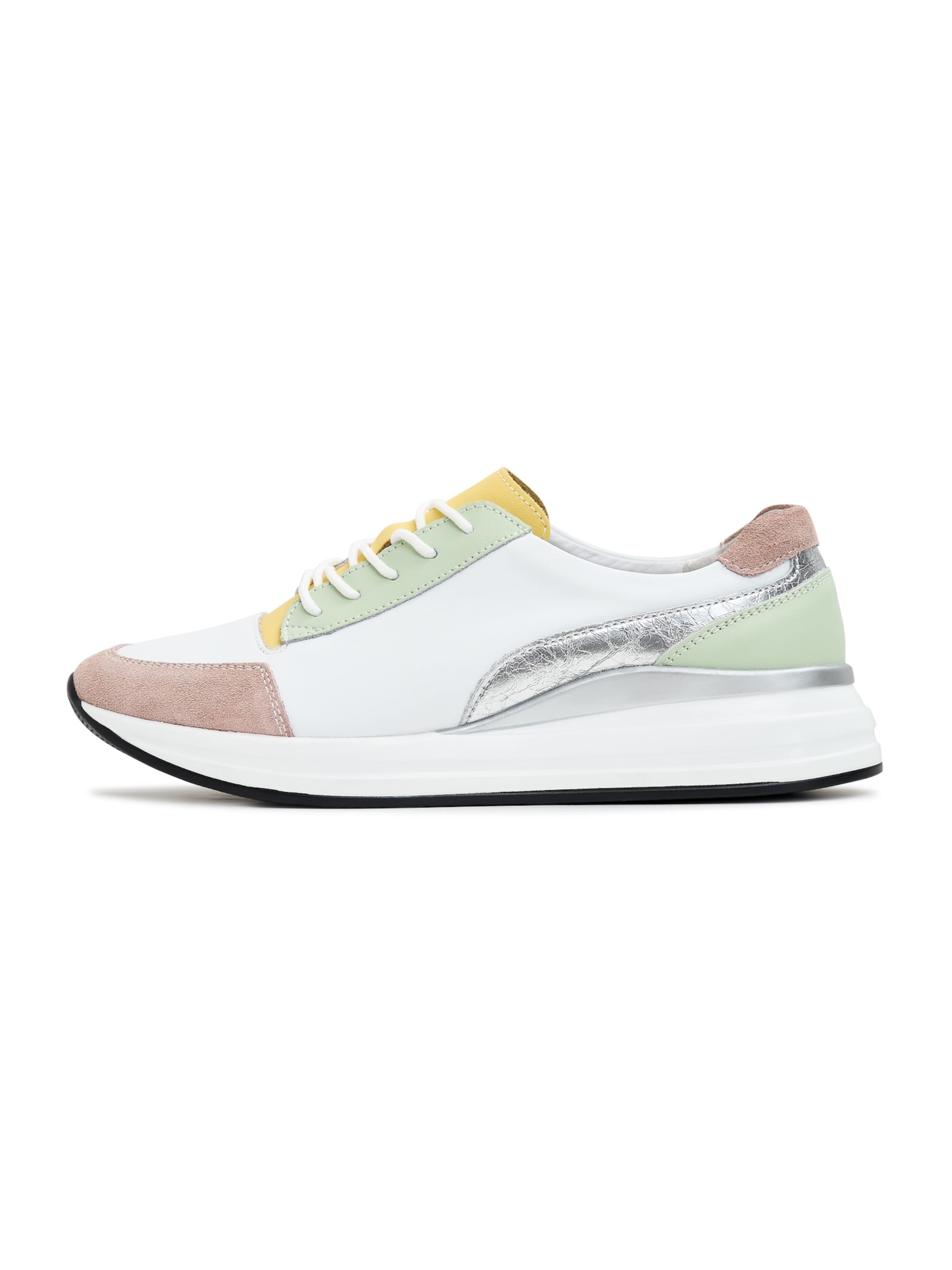CESARE GASPARI Sneakers laag in Wit: voorkant