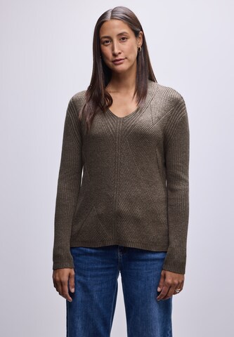 STREET ONE Sweater in Brown: front