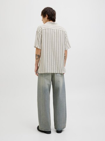 JACK & JONES Классический крой Рубашка 'JJEEnzo' в Бежевый