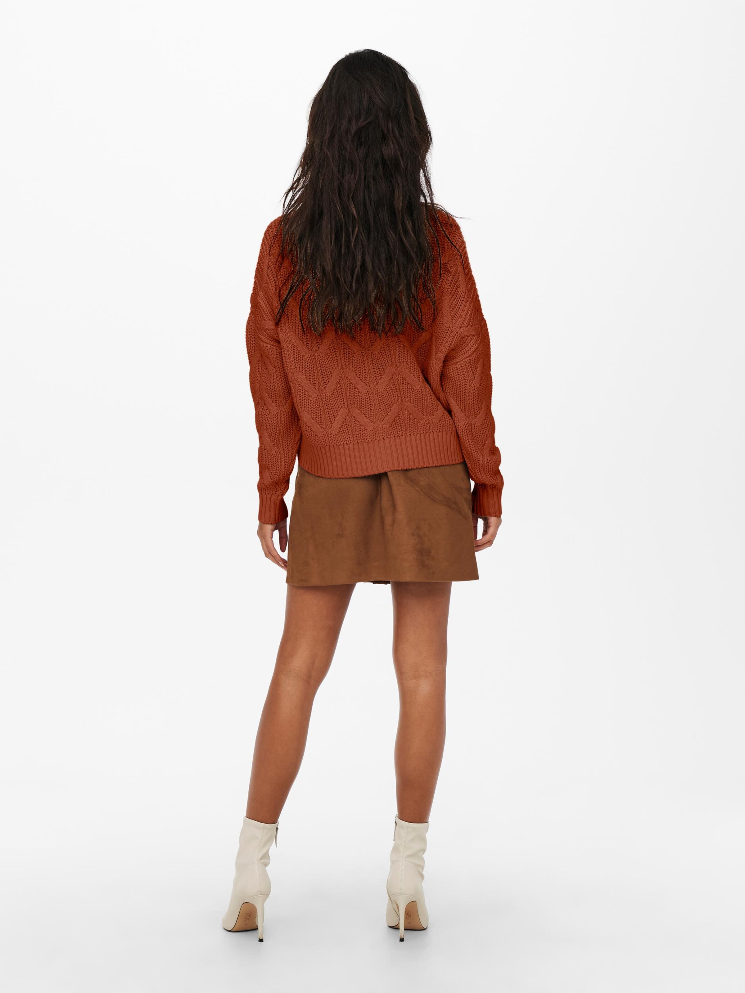 Frauen Pullover & Strick ONLY Strickjacke 'Mette' in Schoko - CU11119 Frauen Pullover & Strick ONLY Strickjacke 'Mette' in Schoko - CU11119