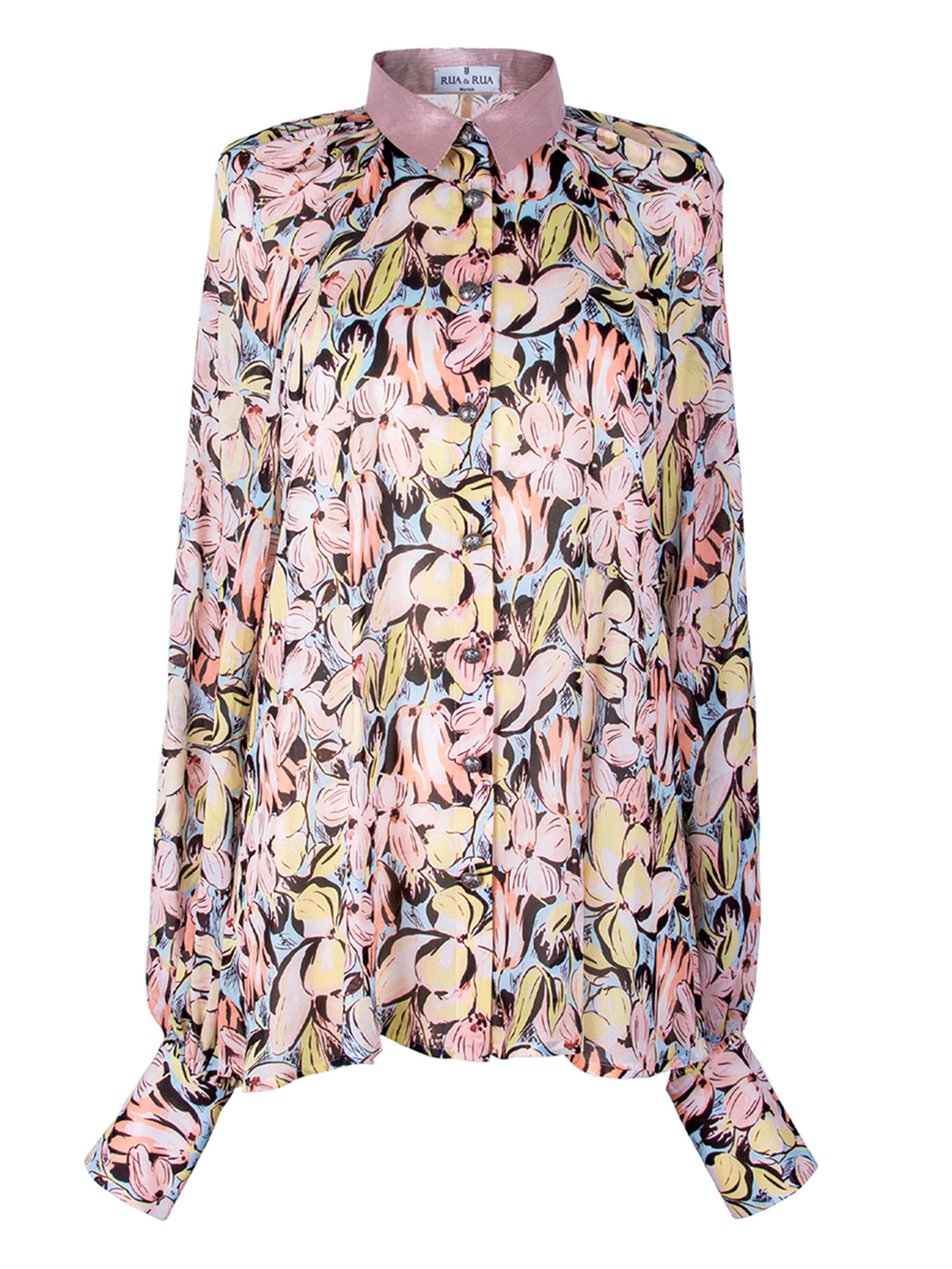 Rua & Rua Bluse in Mischfarben: Vorderseite