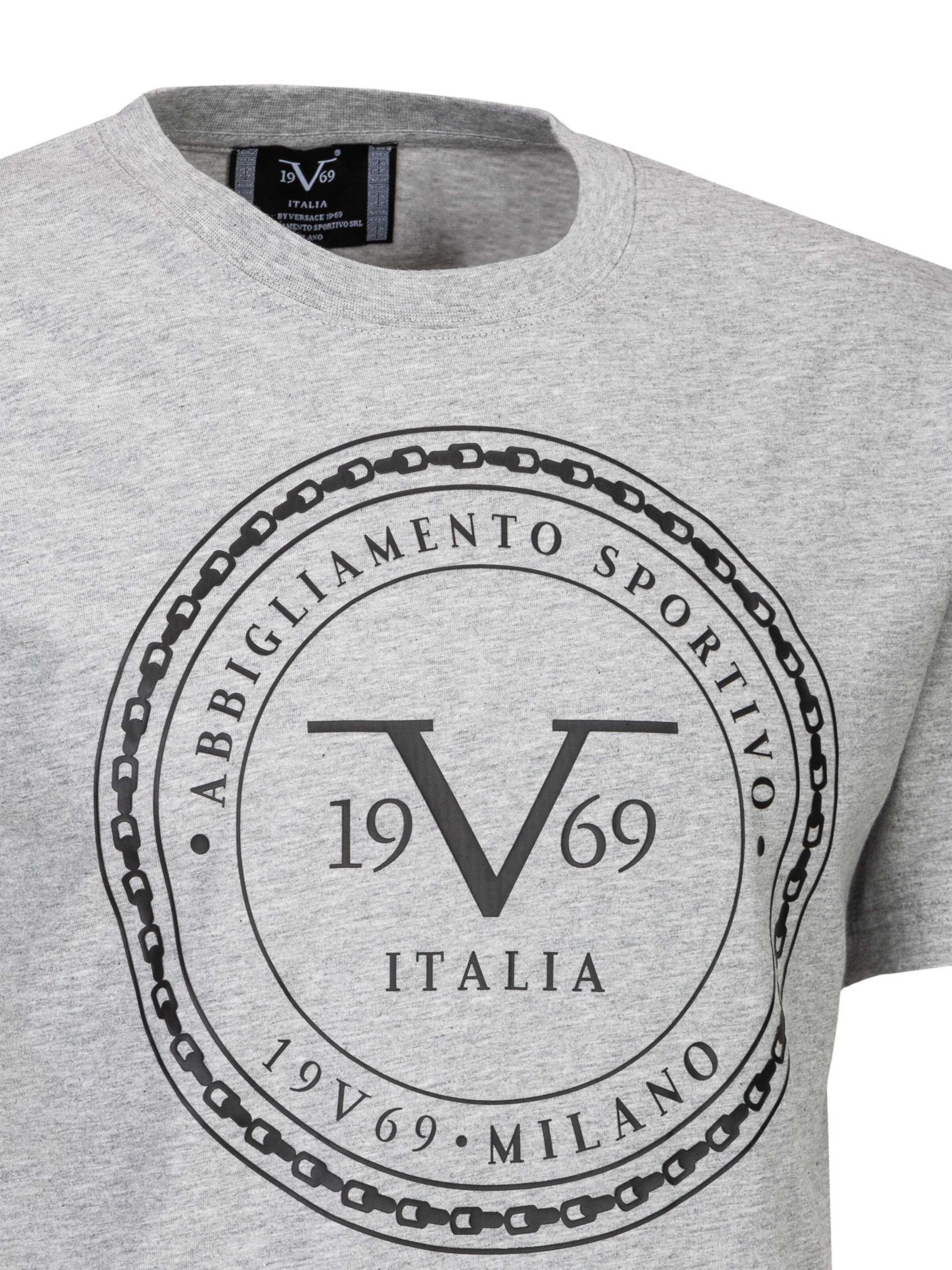 19V69 ITALIA Shirt 'Felix' in Grey