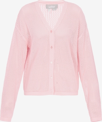 Usha - Cárdigan en rosa: frente