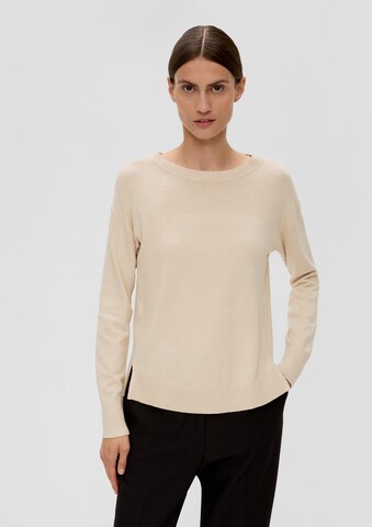 s.Oliver BLACK LABEL Pullover in Beige: predná strana