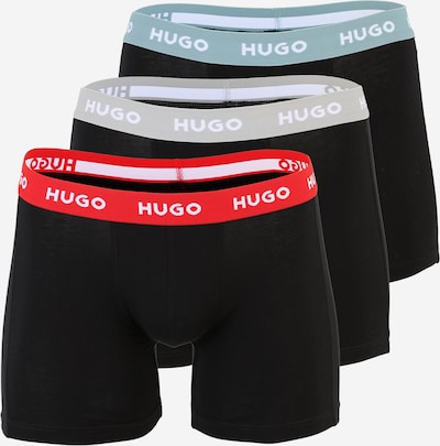 HUGO Bokserishortsit värissä vaaleansininen / harmaa / punainen / musta / valkoinen, Tuotenäkymä