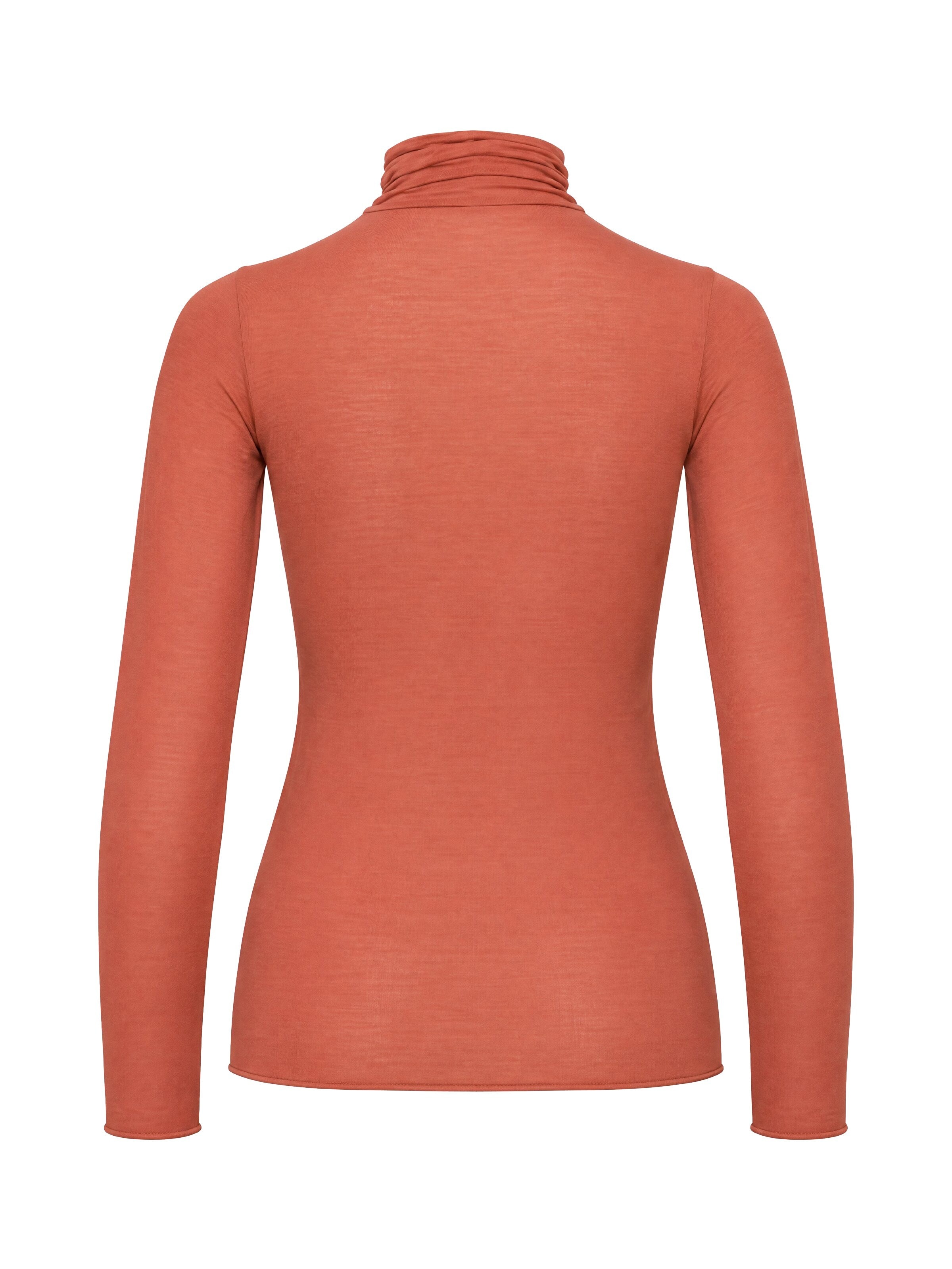 Maglietta intima 'Body Dolcevita Manica Lunga in Cashmere e Modal' di Ciocca in arancione