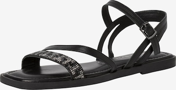 TAMARIS Sandalen met riem in Zwart: voorkant