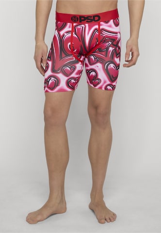 PSD Boxerky 'Love Core' – červená: přední strana