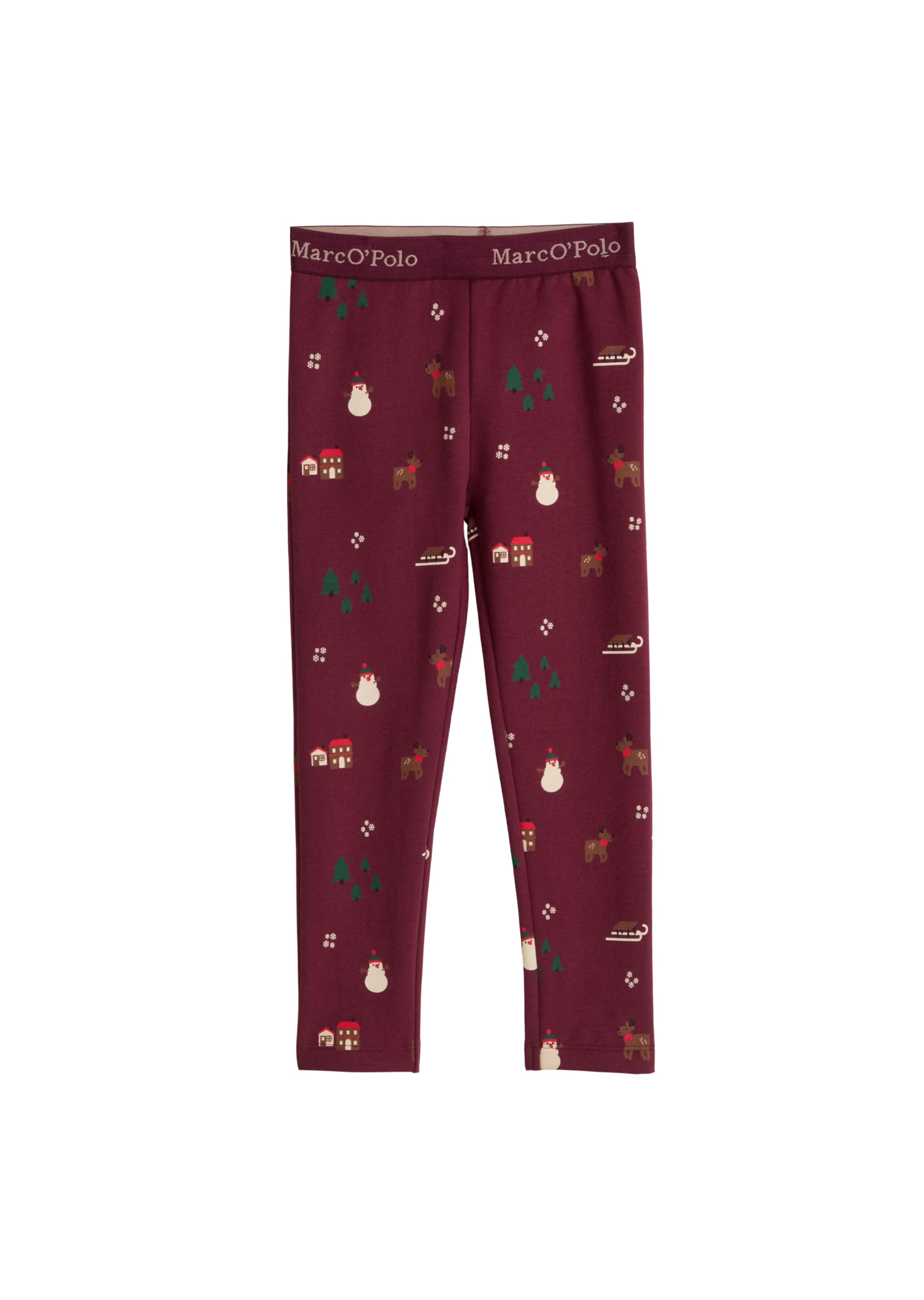 Marc O'Polo Skinny Leggings in Rood: voorkant