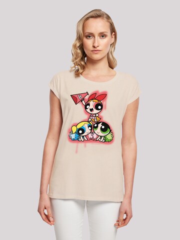 F4NT4STIC Shirt 'Powerpuff Girls Cheerleaders' in Beige: front