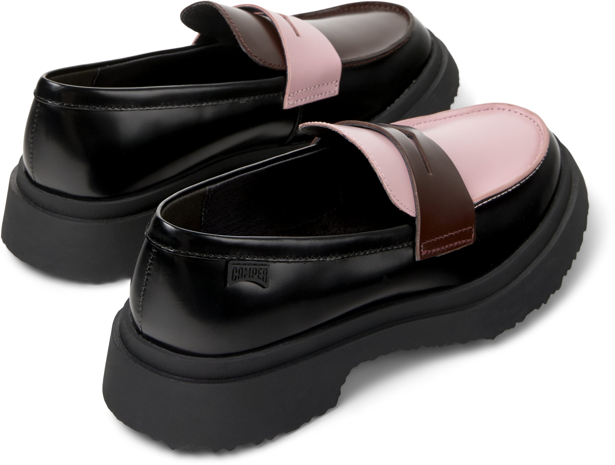 CAMPER - Mocassins 'Walden Twins' em preto