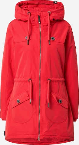 Alife and Kickin Winter Parka 'Charlotte' in Red: front